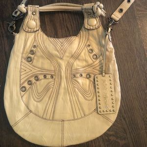 BETSY JOHNSON leather handbag